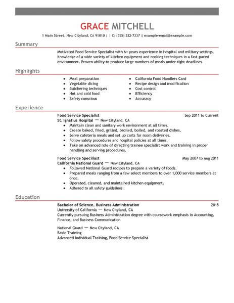 Resume Examples For Customer Service  