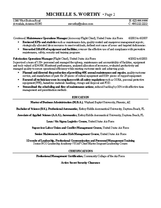 Resume Examples Quality Manager 
