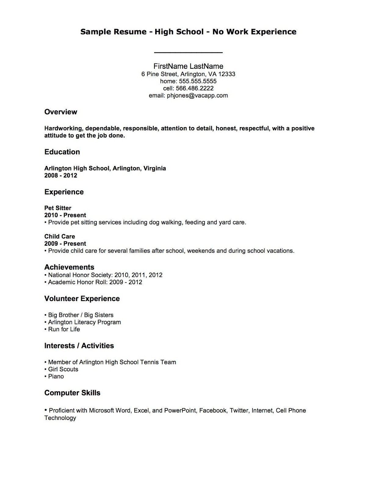Resume Examples Yourdictionary 