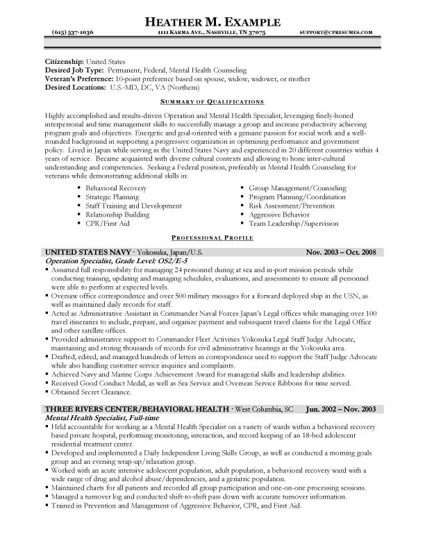 Resume Format For Usa Jobs 