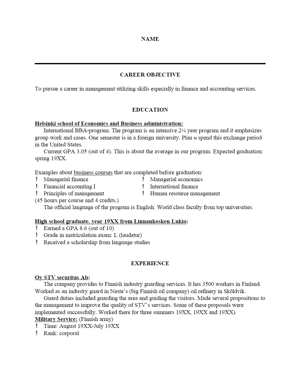 Resume Examples And Templates 
