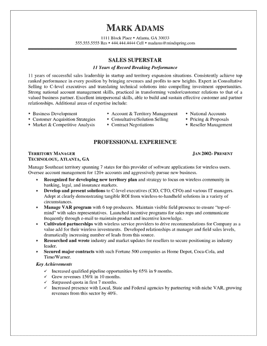 Resume Examples Account Manager 