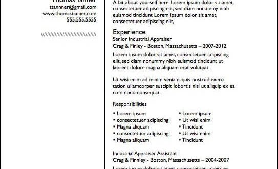Resume Templates Apple Pages 
