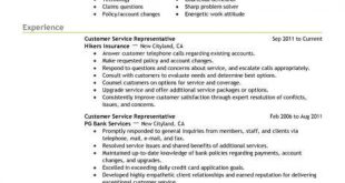 Resume Examples 2018 Customer Service 