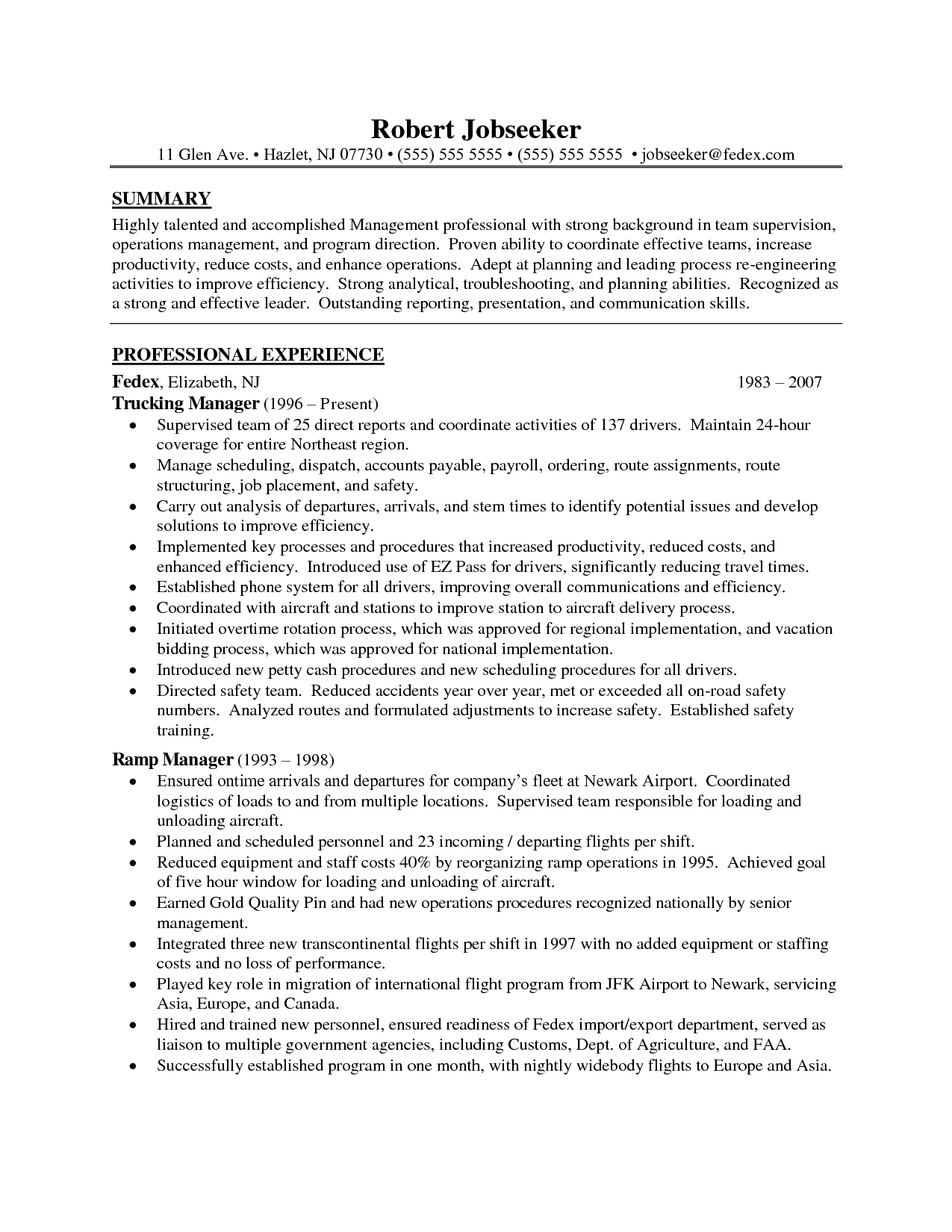 Resume Objective Examples For 911 Dispatcher 