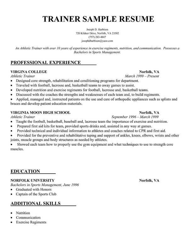 Resume Examples Year 10 