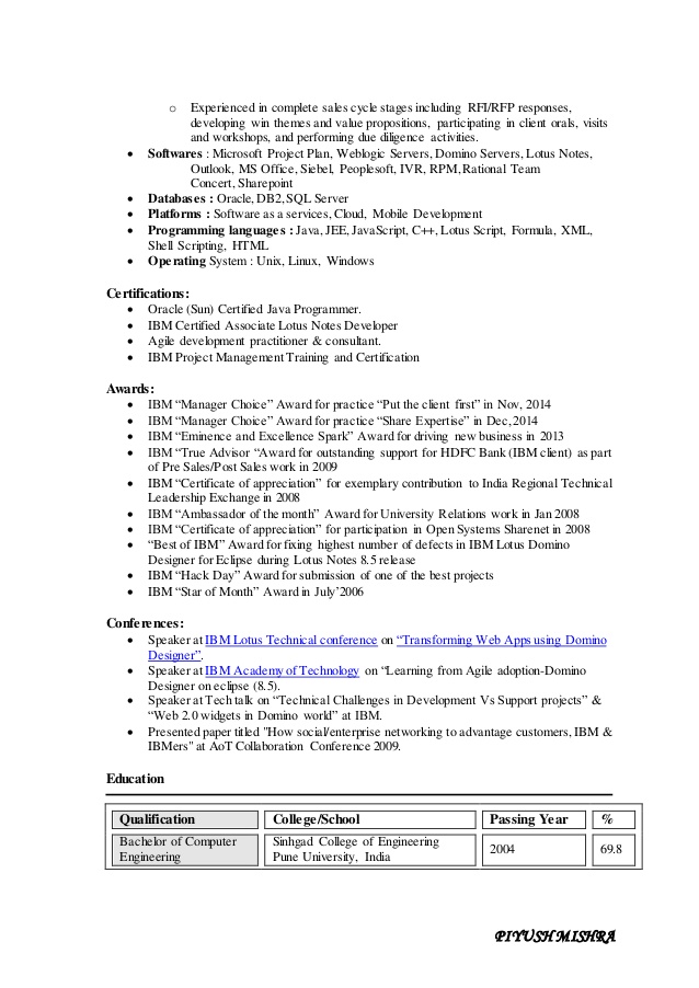 Resume Examples Year 10 