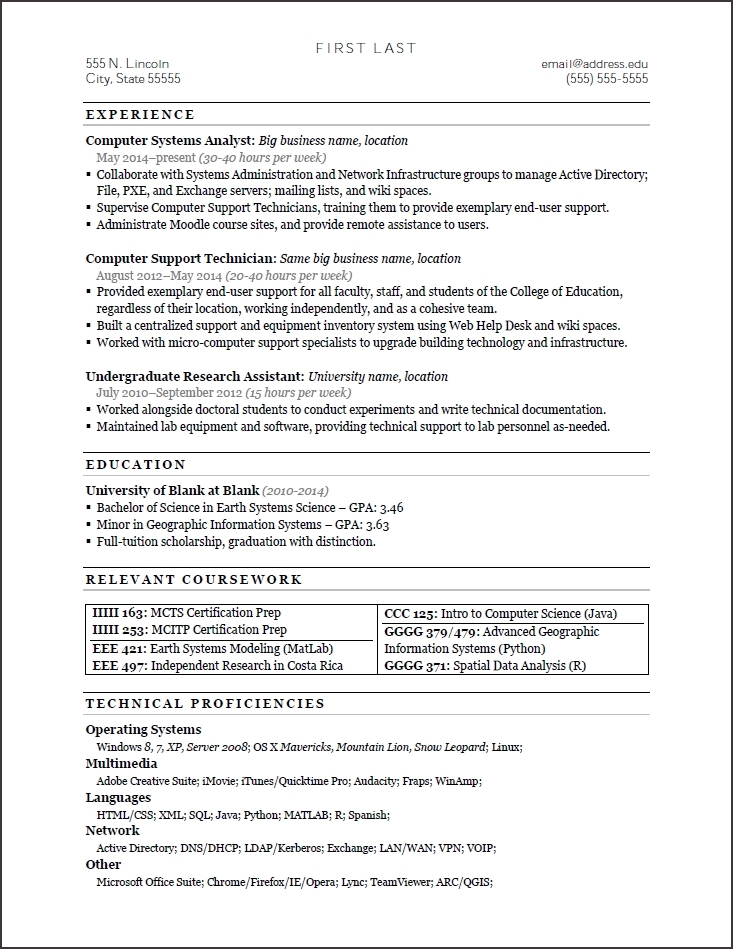 Resume Examples Quick Learner 