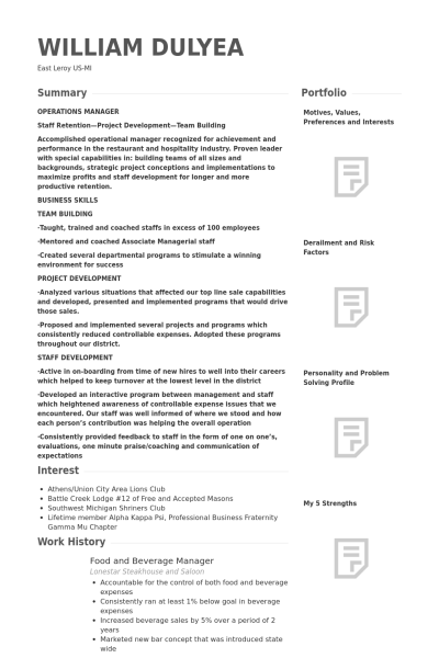 5 star resume examples