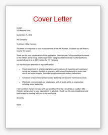Resume Templates And Cover Letters 