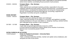 Resume Examples United States 