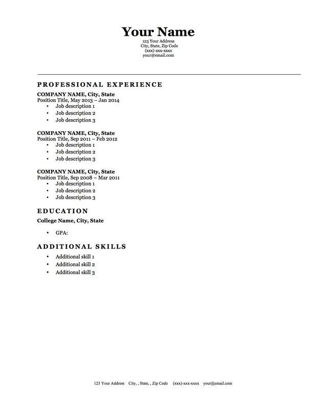 References On Resume Format 