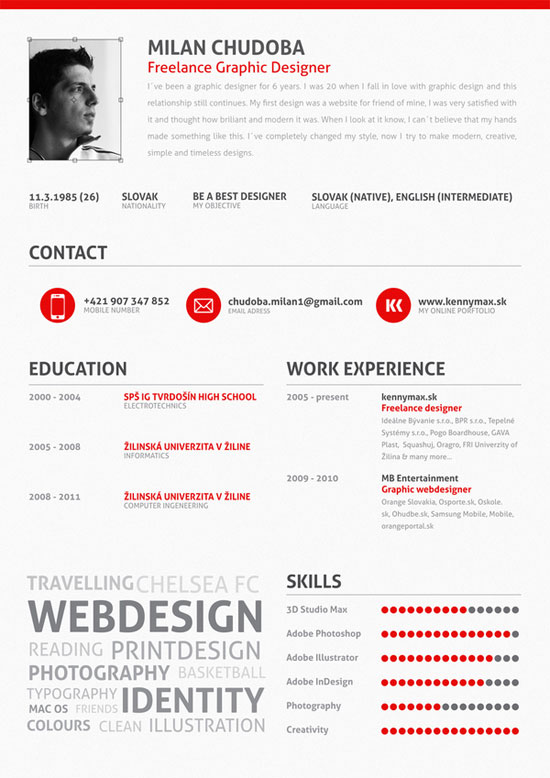 Resume Examples Graphic Design 