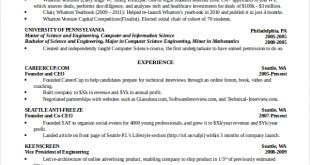 Resume Templates Computer Science 