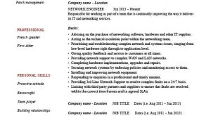 Resume Examples Network Engineer 