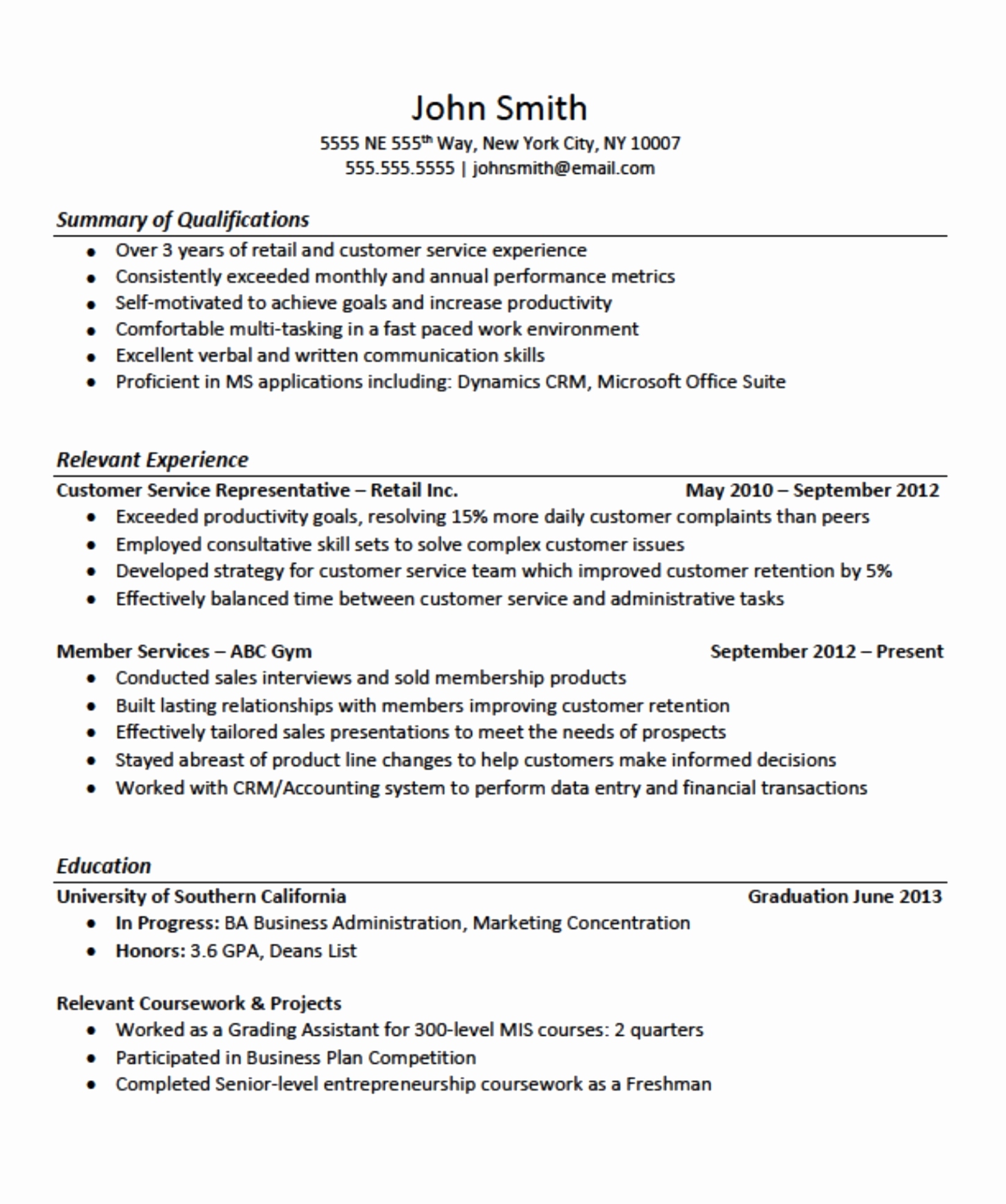 Resume Format For 5 Years Experience In Sales 