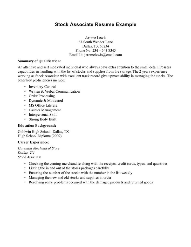 Resume Templates Job Experience 
