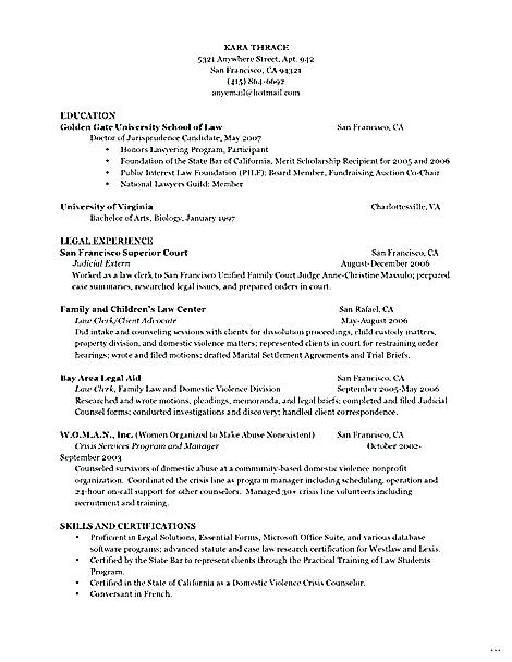 Resume Format And Font Size 