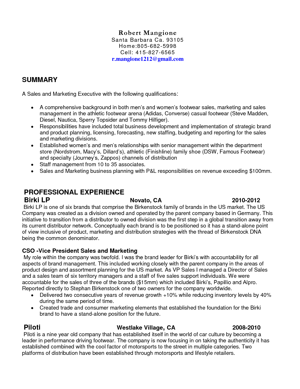 Resume Examples Nordstrom 
