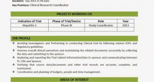 B Pharmacy Resume Format For Freshers 