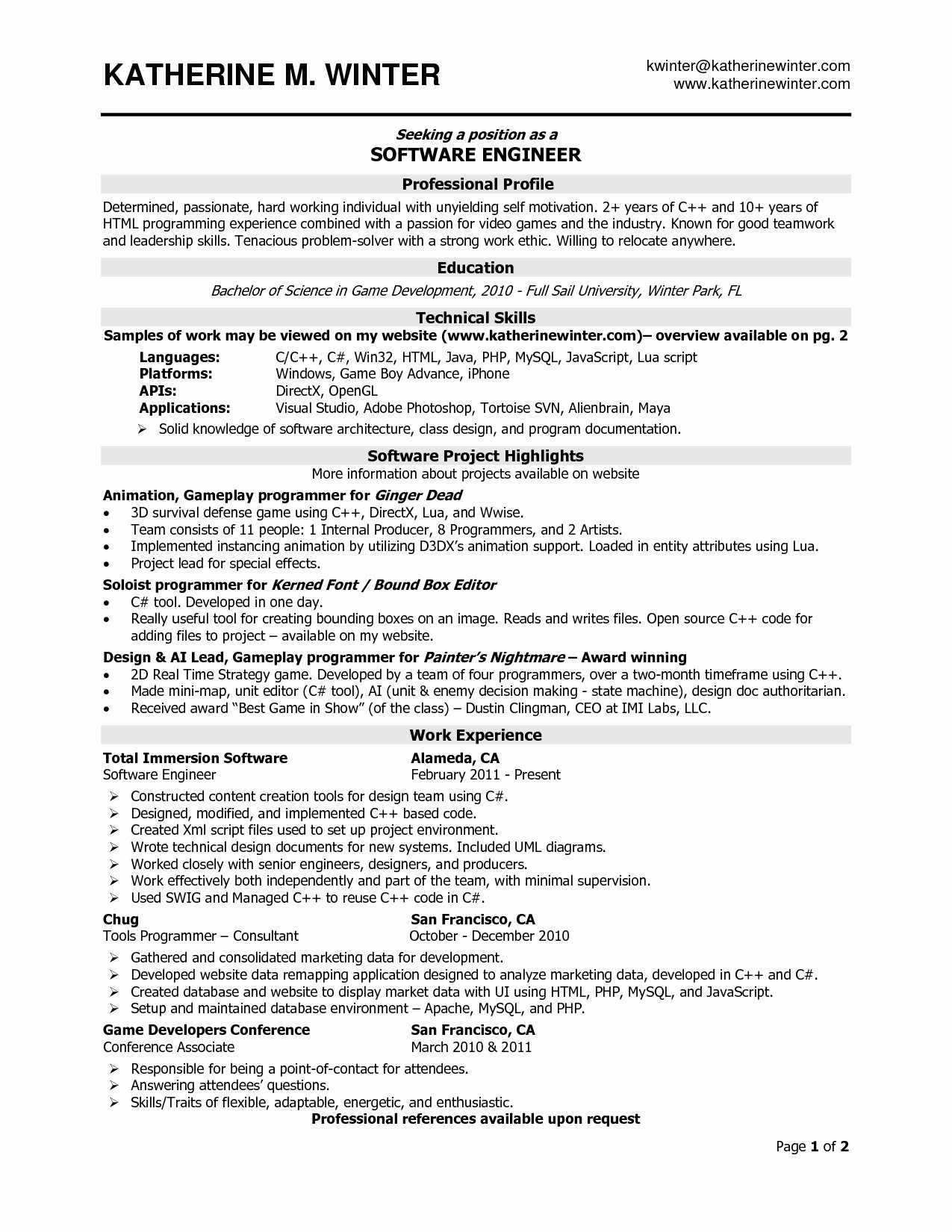 Sample Resume Format For 5 Years Experience 