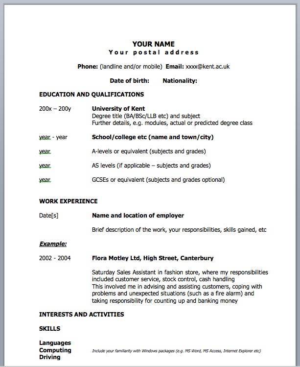 Resume Examples 1 Page 