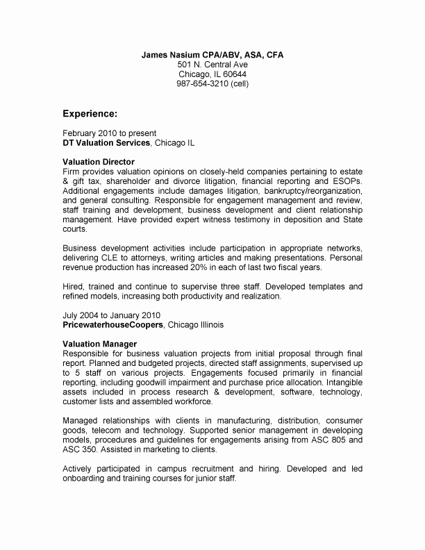 Resume Format Bullets Or Paragraph 