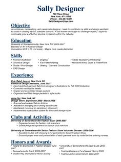 Resume Format Garment Industry 