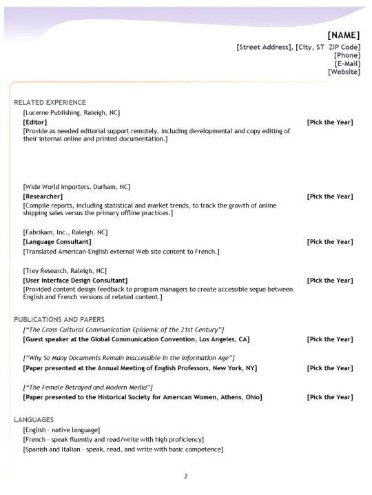 7 Different Resume Formats 