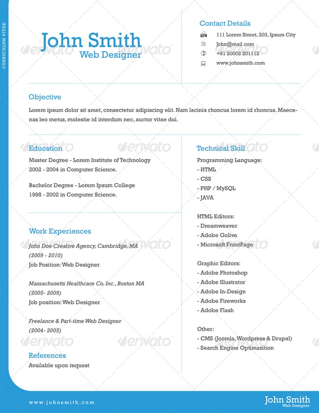 Resume Examples 1 Page 