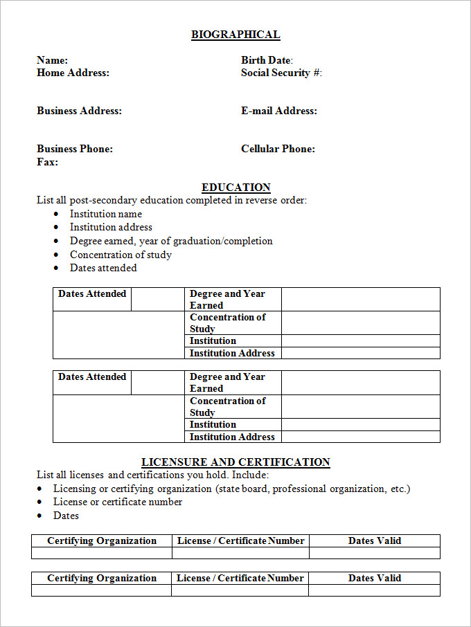 Resume Format Student 
