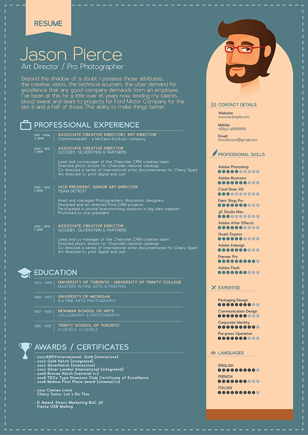 Resume Format Design 