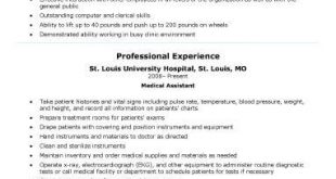 Resume Examples Medical Assistant 
