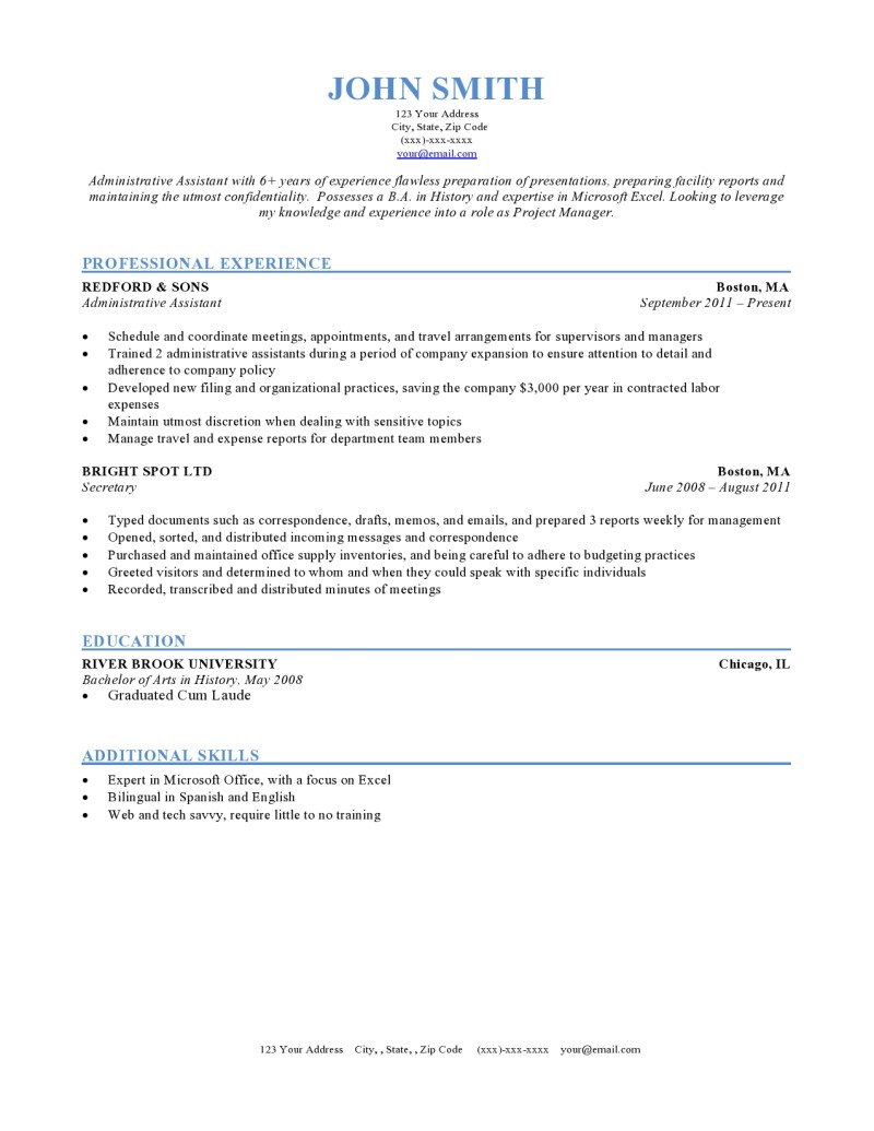 7 Different Resume Formats 
