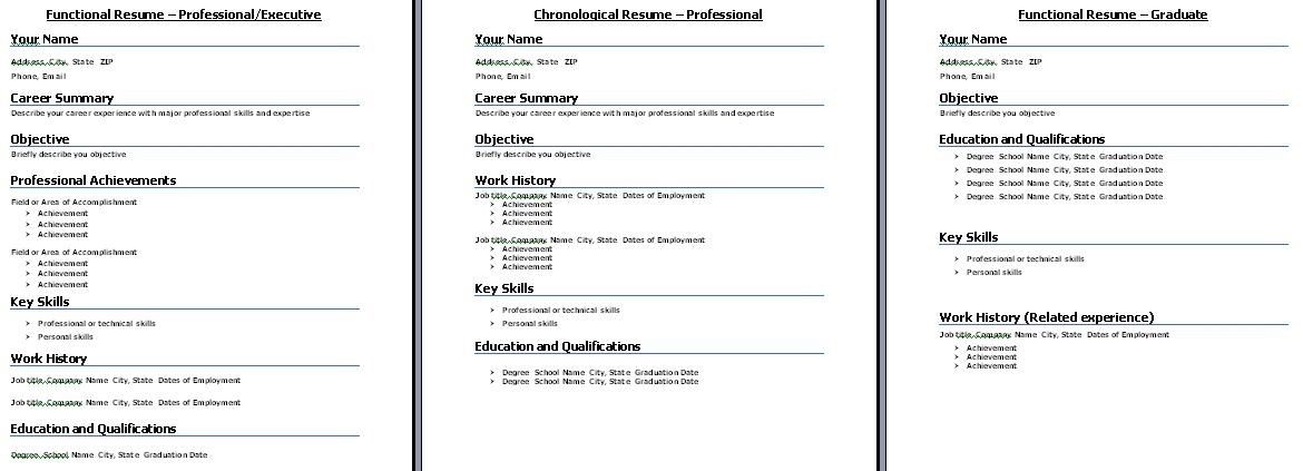 Resume Format Job Interview 