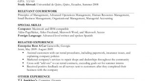 Resume Templates Limited Work Experience 