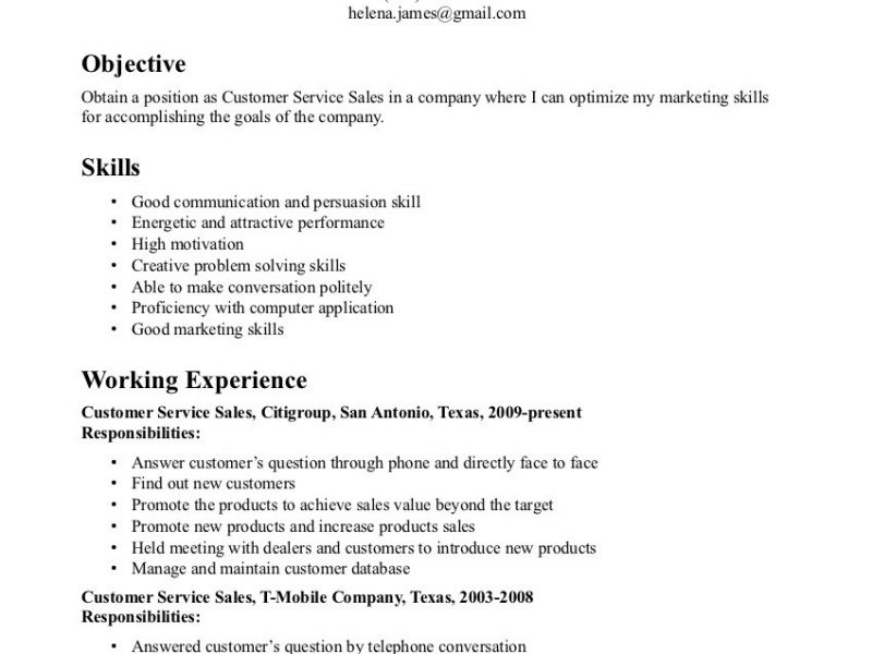Resume Examples With Skills 