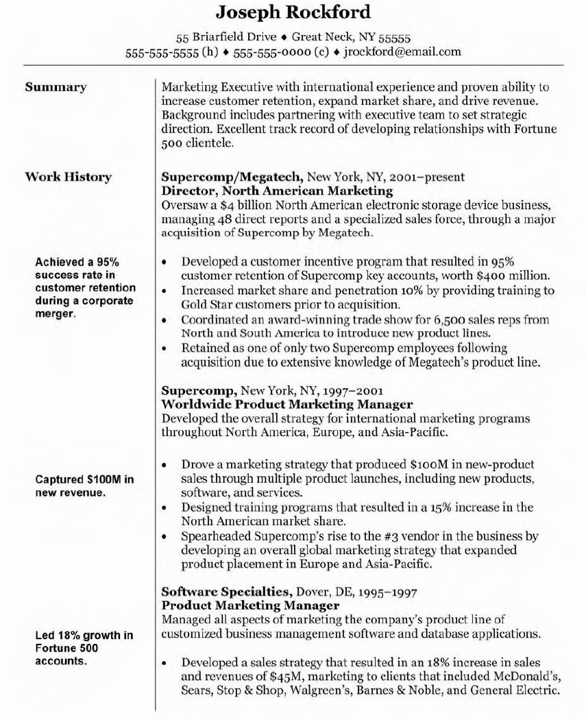 Resume Format For Msc Zoology 