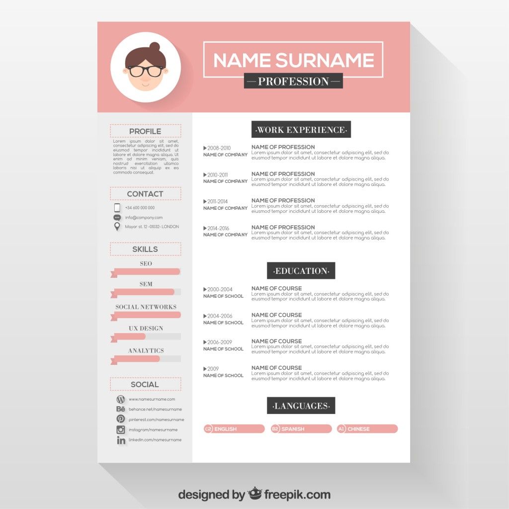 Resume Format Design 